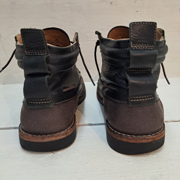 Timberland Men's Boots Brown Leather Lace Up Shoes Size 9.5 Wide - Picture 5 of 8